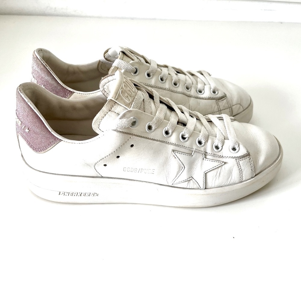Golden Goose authentic White&Pink sneakers bought Italy @ the original GG store
